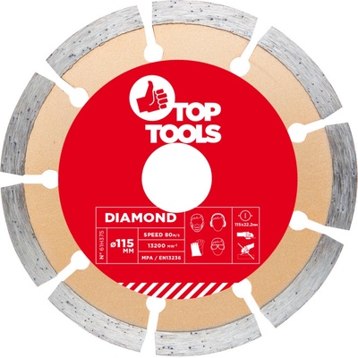 Top Tools Diamantový kotouč 115 x 22.2 mm 61H315