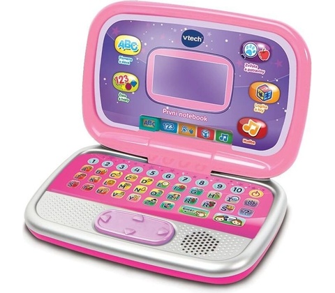Vtech Prvý notebook ružový CZ