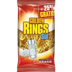 Golden Snack златни пръстени сол 105 г