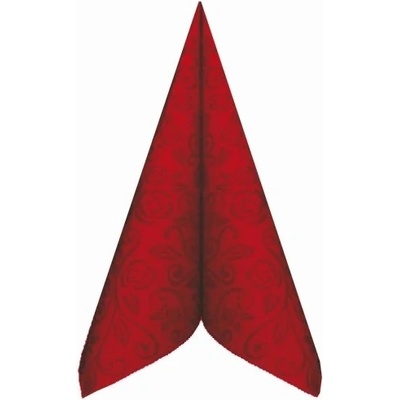 AIRLAID ubrousky z netkané textílie Premium dekor R červené 40x40cm