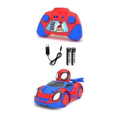 Dickie Toys Dickie: Спайди и неговите прекрасни приятели - първата кола с дистанционно управление на Спайди