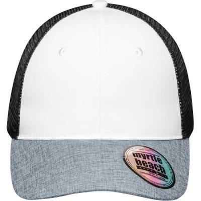 Myrtle Beach kšiltovka MB 6244 white/grey