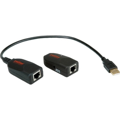 Roline 12.04.1100 Prodlužovací adaptér USB 2.0 přes TP (RJ45)
