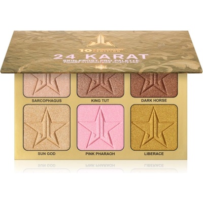 Jeffree Star Cosmetics Skin Frost 24K Highlighter палитра хайлайтъри 6x7 гр