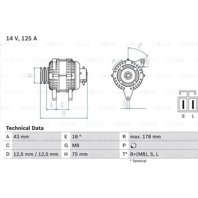 Alternátor BOSCH 0 986 045 611