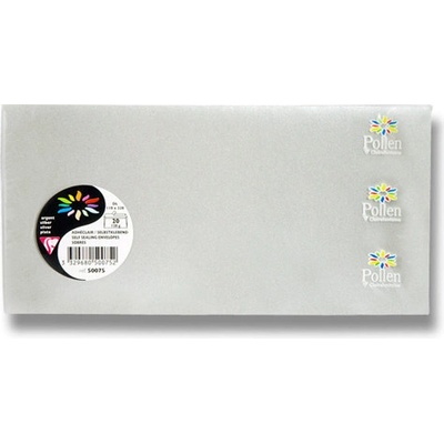 Obálka CF - DL stříbrná samolep. 120g. (20ks) 446264