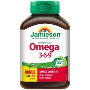 Jamieson Omega 3-6-9 200 таблетки (IP368)