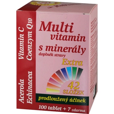 Medpharma Multivitamin s minerály 42 složek 100 + 7 tabliet