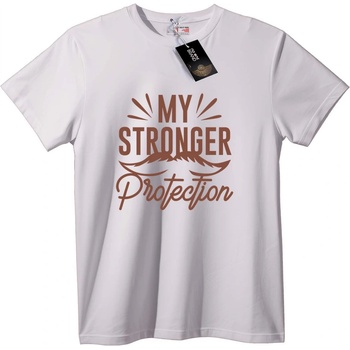 NOONEBRAND Тениска Моята по-силна защита - XS, White