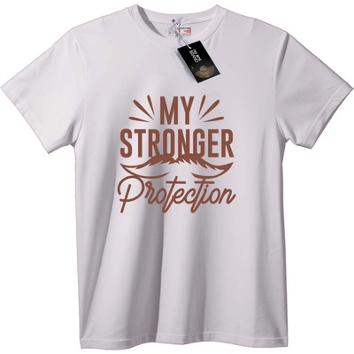 NOONEBRAND Тениска Моята по-силна защита - XS, White