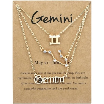 HARAHU Комплект колиета зодиакален знак - Близнаци kp38794 (38794)