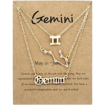 HARAHU Комплект колиета зодиакален знак - Близнаци kp38794 (38794)