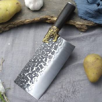 HARAHU Кухненски нож за рязане dr-13861 - Кафяв kp13861 (dr-13861)