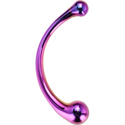 DreamToys Glamour Glass Curved Wand двойно дилдо rainbow 16.5 см