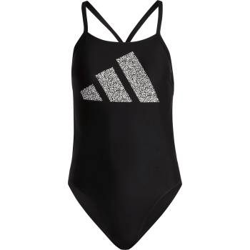 Image 1 of Adidas Дамски бански костюм Adidas 3 Bar Logo Print Swimsuit Womens - Black/White