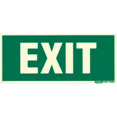 EXIT 200x87mm fotoluminiscenční samolepka