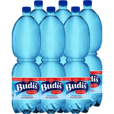 Budiš Minerálna voda perlivá 6 x 2 l