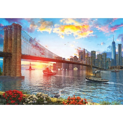 Art Puzzle - Puzzle Sunset in New York - 1 000 piese