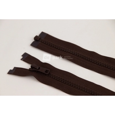 de-park Zip YKK - 75cm - dělitelný - čokoládově hnědá - 729