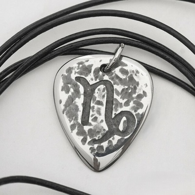 Klasik + znamení zvěrokruhu - funkční trsátko z nerezové oceli, přívěsek – Zboží Dáma