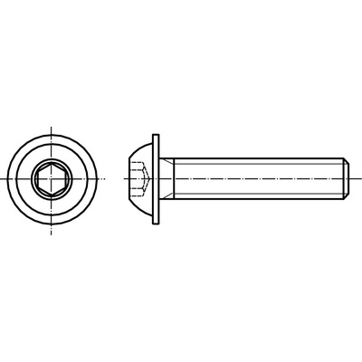 PROFISTYL ISO 7380 INBUS (IMBUS) šroub půlkulatá hlava vnitřní šestihran s límcem BUTTON nerez A2 Varianta: ISO 7380 FL INBUS (IMBUS) šroub půlkulatá hlava vnitřní šestihran s límcem nerez A2 M04x025 – Zbozi.Blesk.cz
