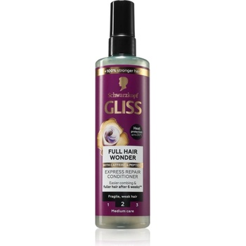 Schwarzkopf Gliss Full Hair Wonder регенериращ балсам без отмиване за изтощена коса 200ml