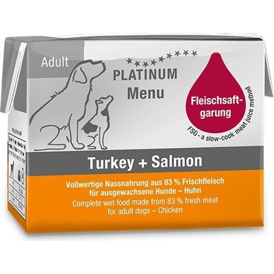 Platinum Natural Menu Adult Turkey & Salmon 12 x 90 g