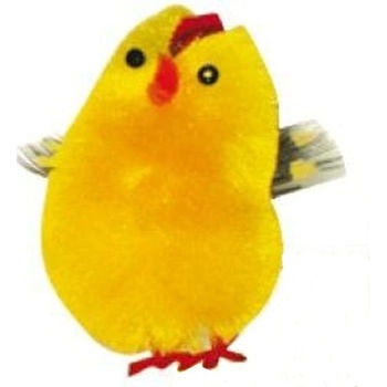 Velikonoční kuřátko s peříčkem 4 cm, 1 kus