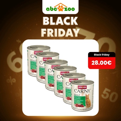 Animonda Carny Adult hovädzie, morka, králik 6 x 800 g