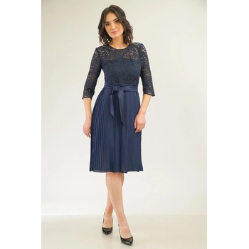 Image 1 of Radek's Collection Дамска официална рокля с плисе и дантелен топ 72249-472