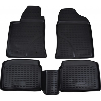 Koberce gumové J&J Automotive Toyota Avensis 2003 - 2009 se zvýšeným okrajem