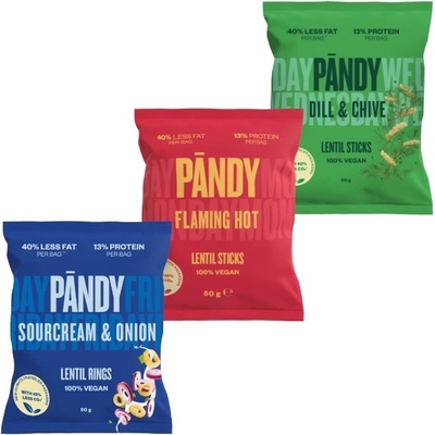 Pandy Lentil Snacks mix příchutí 150 g