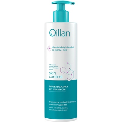 Oillan Skin Control vyhladzujúci gél na umývanie tela a tváre s 10 % močoviny, 400 ml