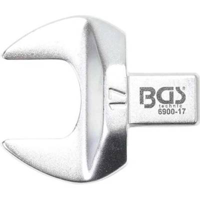 BGS Technic Nástrčný plochý otevřený klíč 17 mm s upnutím 9x12 mm BGS 6900-17