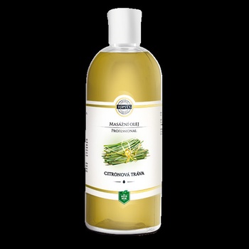 Topvet Professional citronová tráva masážní olej 500 ml