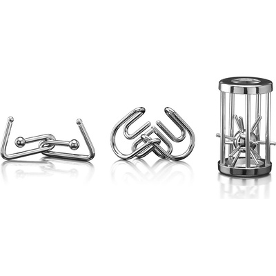 Popular Playthings Комплект метални логически пъзели Popular - Главоблъсканици (3 бр. ) (92208)