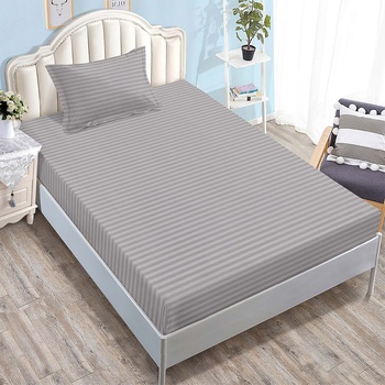 EmonaMall Долен чаршаф с ластик и калъфка (за матрак от 80x200 до 90x200) EmonaMall, 2 части - Модел S17774 (S17774-4444g4)