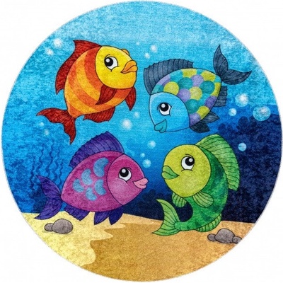 Dywany Luszczow Junior 51594.801 ryby oceán pro děti modrý