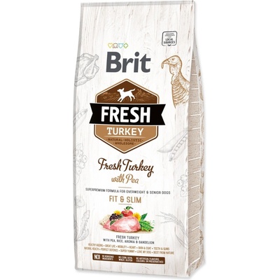 Brit Fresh Turkey with Pea Adult Fit & Slim 12 kg