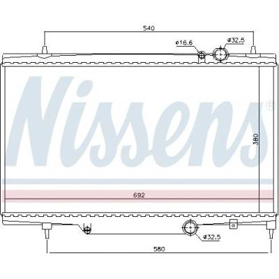 Chladič motoru NISSENS 61297