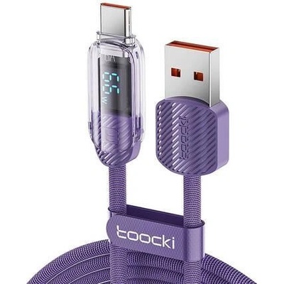 Toocki TXCTYX05-P USB to USB-C, FC 66W, 1m, fialový