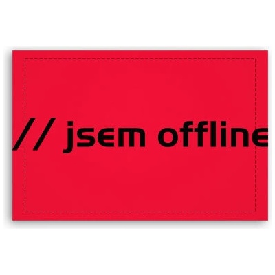 Fotoobraz 60x40 cm malý Jsem offline