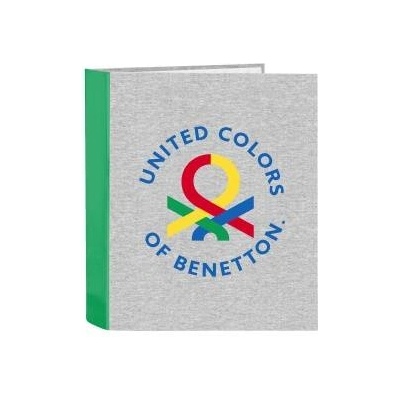 Benetton Папка с пръстени Benetton Pop Сив A4 (27 x 33 x 6 cm)