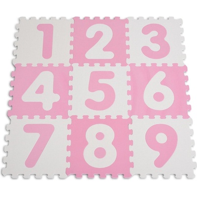 Moni Мек пъзел килим Цифри розов 1001b3(wh/pk)ab (108818)
