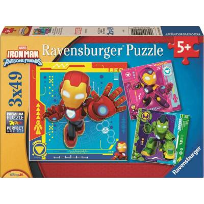 RAVENSBURGER Iron Man a jeho úžasní priatelia 3x49 dielov