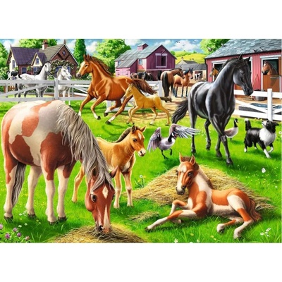 RAVENSBURGER Šťastní koně 60 dílků