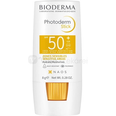 Bioderma Photoderm Stick SPF50+ - Opaľovacia tyčinka na citlivé miesta 8 g