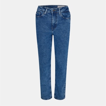 Noisy May Дънки Noisy May Women's Heavyweight Mom Straight Leg Jeans - Md Blue Denim
