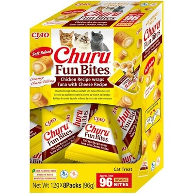 Inaba Churu Fun Bites cat snack tuňák&sýr 96 g