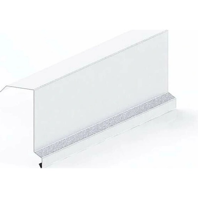 Závětrná lišta vrchní s okapnicí r.š.333mm Al Hliník 0.6mm přírodní dl.2m